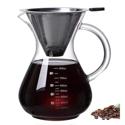 Desirable フィルター不要 コーヒーサーバー 直火OK ドリップコーヒーサーバー ペーパーコ...