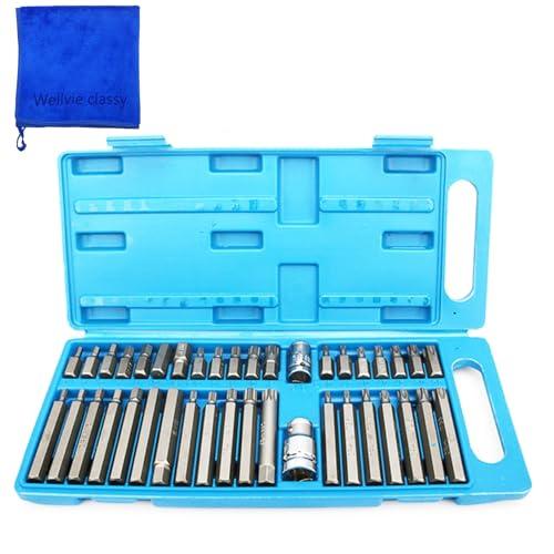 Wellvie classy ビットセット ショート 3 ロング 7.5 ヘックス 6角 40本セッ...