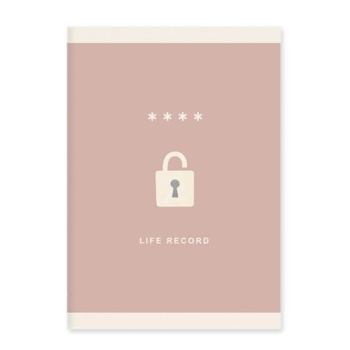 忘れがちなパスワードを1冊に パスワード管理ノート ひみつの質問 便利なメモ欄付き