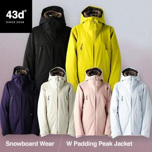 43DEGREES レディース スノーボードウェア ジャケット 2021-2022モデル W Padding Peak Jacket スキーウェア スノボウェア スノーボード