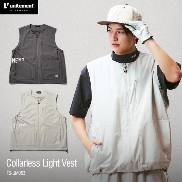 ゴルフウェア メンズ ベスト ゴルフ シャツ 夏 コーディネート おしゃれ unitement ユナ...