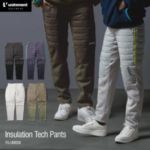 ゴルフウェア インサレーション パンツ メンズ 秋冬 ズボン 防寒 防風 撥水 中綿入り ダウン ユナイトメント Insulation Tech Pants unitement