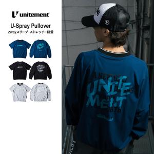 【最新作】ゴルフウェア メンズ 2Way 長袖 半袖 ゴルフ トレーナー シャツ ストレッチ 春夏秋冬 大きいサイズ unitement ユナイトメント 爆買 U-Spray Pullover