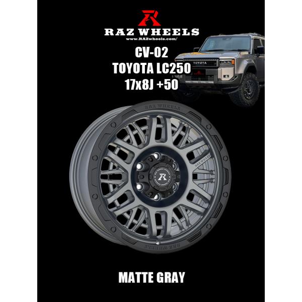 LANDCRUISER 250 RAZ CV02 17x8J ＋50 ランドクルーザー250/300...