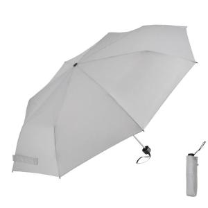 Waterfront 折りたたみ傘 雨傘 LESS IS MORE ウインドレジスタンス アッシュグレー 63cm 強い風にも耐える耐風性の商品画像