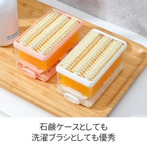 石鹸ケース ブラシ付き 泡立つ洗濯せっけんケー...の詳細画像4