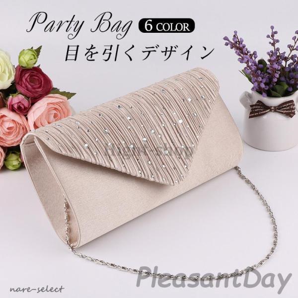 パーティーバッグ ハンドバッグ レディース クラッチバッグ チェーン 2way ショルダー バッグ ...
