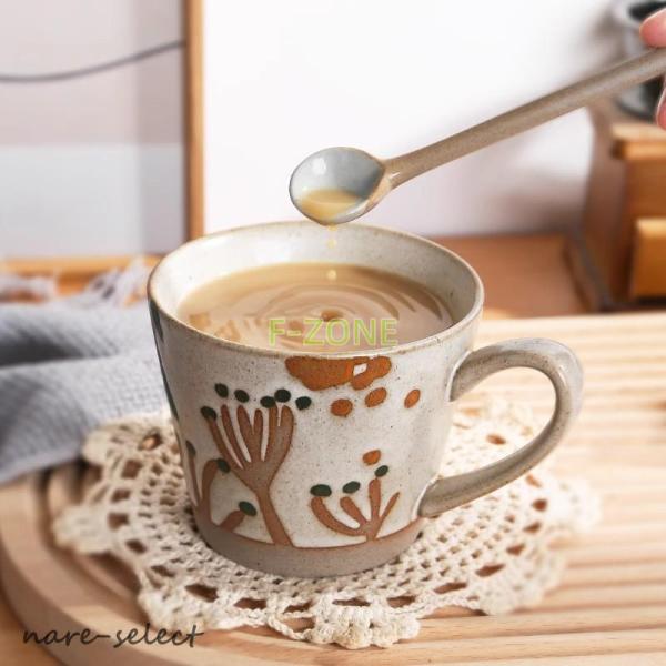 マグカップ 食器 フラワー柄 可愛い 食器 和食器 洋食器 スープ マグカップ カップ コーヒーカッ...