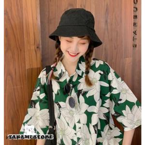 アロハシャツ トップス レディース 半袖 花柄...の詳細画像2