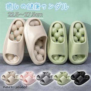 スリッパ 健康サンダル レディース メンズ 男女兼用 スリッパ 足つぼ マッサージ 厚底サンダル 外履き ルームシューズ シャワーサンダル お風呂 EVA素材 軽量