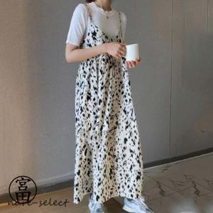 ジャンパースカート 春 ワンピ レディース 夏...の詳細画像4