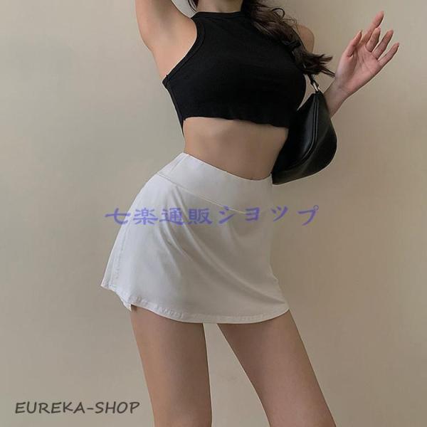 ゴルフウェア レディース ゴルフスカート インナーパンツ付  テニススカート ストレッチ カーゴスカ...