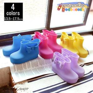 長靴 レインブーツ レインシューズ キッズ 子供用 女の子 ガールズ ベビー 雨具 雨対策 雨アイテム 防水 リボン ショートブーツ リボン かわいい