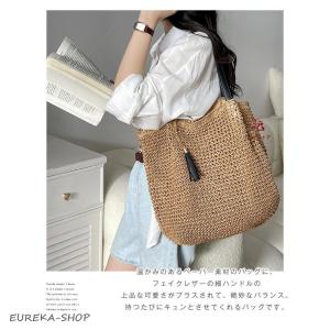 トートバッグ レディース かごバッグ トート ...の詳細画像2