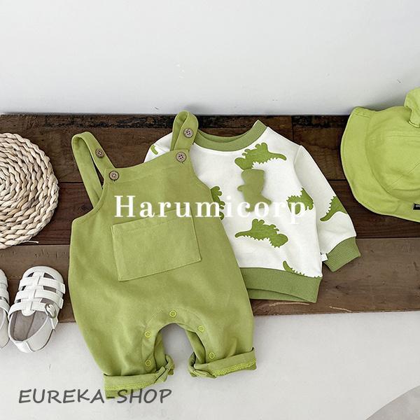 セットアップ キッズ ベビー服 女の子 男の子 トップス 長袖 綿 ショートパンツ ロンパース 子供...
