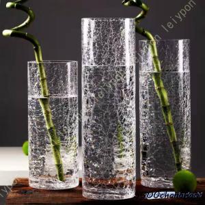 ガラスVASE 円柱 花びん大きな フラワーベース 大きい ガラス シンプル 花瓶 雑貨 リゾート ホテル モダン おしゃれ かわいい 北欧 室内 クリア シリンダー