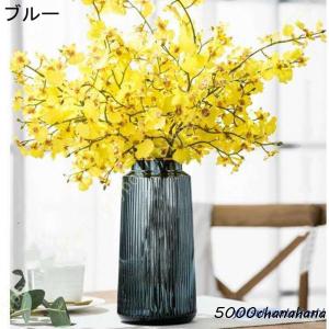 ガラスの花瓶 大 おしゃれ 透明 花器 グレイ...の詳細画像5