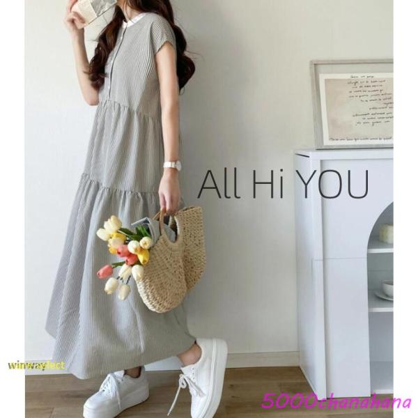 ティアードワンピース ワンピース レディース マキシワンピース 夏 白 黒 半袖 ロングワンピース ...