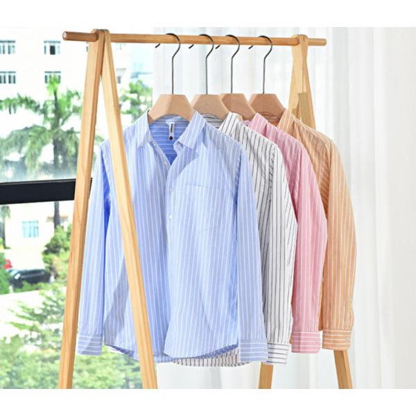 シャツ メンズ 長袖 ストライプシャツ 綿100% ボタンダウン オックスフォードシャツ ポケット付...