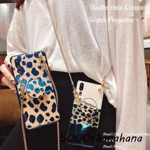 iPhone11 ケース iPhone8 iPhoneXR iPhoneXS Max アイフォン 11 8 xr スマホ 携帯 ケース カバー ヒョウ柄 レオパード 豹柄 ショルダー 肩掛け 韓国 おしゃれ