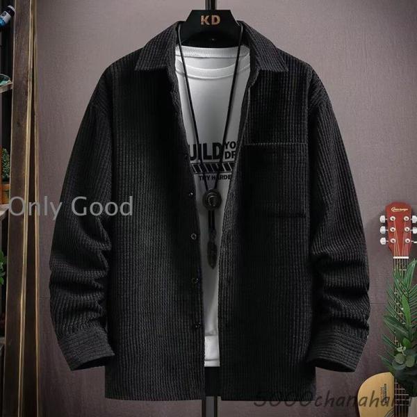 コーデュロイ シャツ メンズ 秋服 カジュアルシャツ 切り替え 長袖シャツ メンズシャツ トップス ...