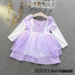 プリンセスドレス 子供 ドレス キッズ 長袖 ...の詳細画像3