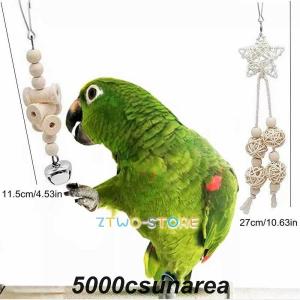 インコ おもちゃ 7点セット 天然木 鳥のおも...の詳細画像2