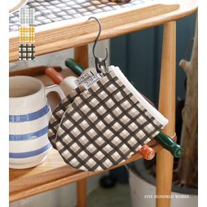 キッチンミトン 鍋つかみ ブロックプリント100%綿 キッチン用品 アンプレッシオン ミトン 3色 クレエ IGF WPM