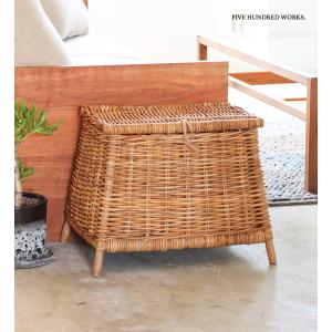 ツルヤ商店 籐バスケット maru S(籐 ラタン カゴ バスケット 収納かご