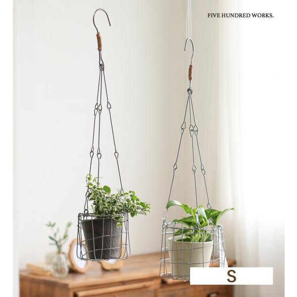 観葉植物 多肉植物 鉢カバー インテリアグリーン 吊り下げ ハンギングバスケット ナチュラル 公式 ...