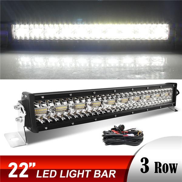 ライトバー ジムニー JB74 ワークライト シエラ 超高輝度 3層 LED 22インチ ストレート...