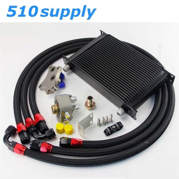 オイルクーラー S13 S14 S15 シルビア KRPS13 180SX 25段 専用 ブラック ...