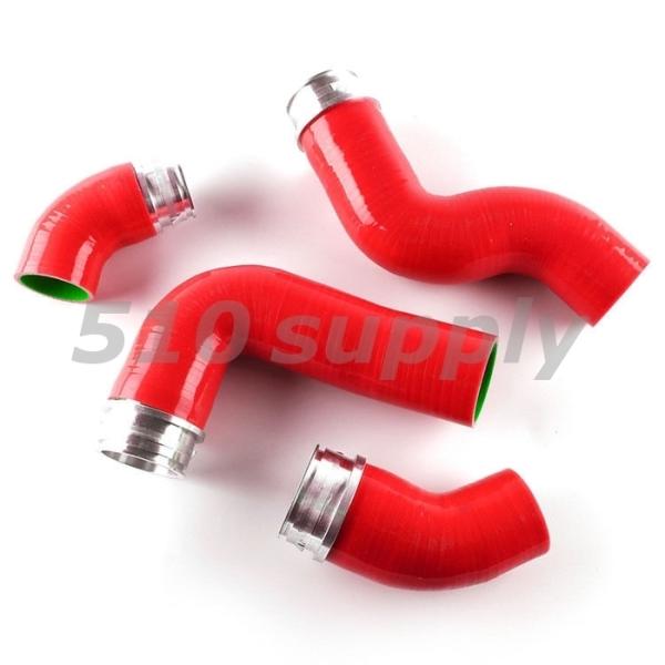ターボホース AUDI アウディ 8J TT インタークーラーホース 2.0TFSi レッド BWA...