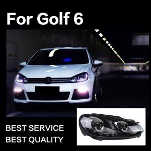 フォルクスワーゲン VW ゴルフ6 TSI 右左 ハロゲン ヘッドライト フォルクスワーゲン（Volkswagen） ゴルフ6 GOLF6 5K LED ヘッドライト