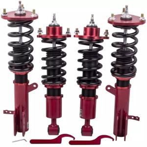 車高調 ジープ コンパス サスペンション 2WD 4WD 07-10 全長調整式 24段減衰調整 レッド Maxpeedingrods