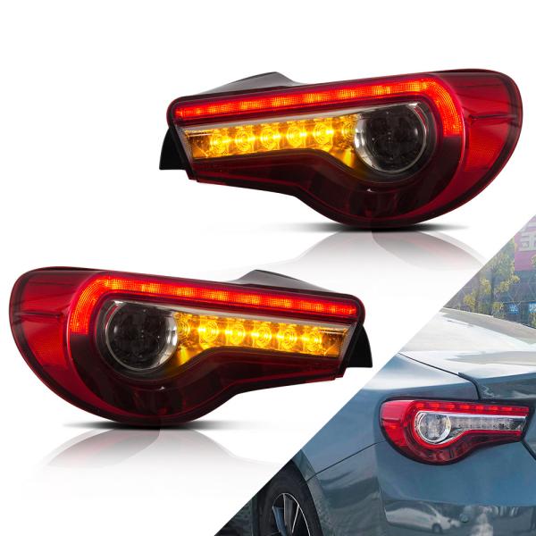 LED テールライト 86 BRZ ZN6 ZC6 トヨタ スバル シーケンシャルウィンカー レッド...