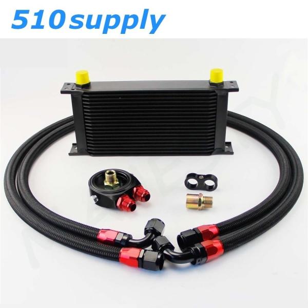 オイルクーラー BNR32 BCNR33 BNR34 19段 汎用 type1 ブラック スカイライ...