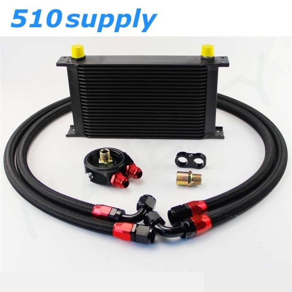 オイルクーラー BNR32 BCNR33 BNR34 22段 汎用 type1 ブラック スカイライ...