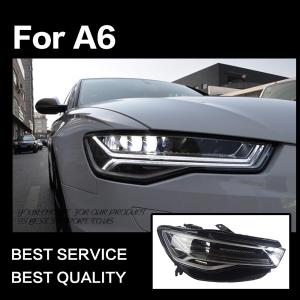 アウディ A6 4GCHVS 左ヘッドランプ ライト レンズ LS9R ヘラー