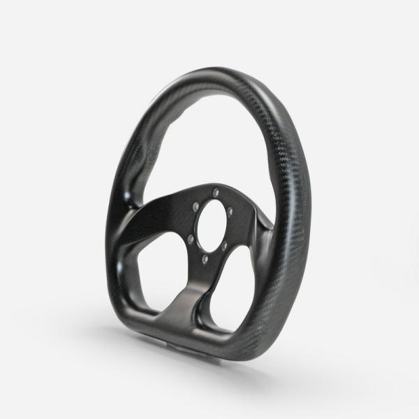 ステアリング インプレッサ GRB GVB CFRP ドライカーボン製 ハンドル 320mm フラッ...