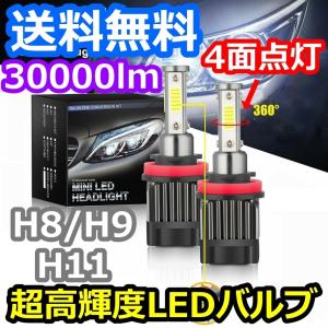 ヘッドライトバルブ ハイビーム エルグランド E52 日産 H22.8〜 4面 LED H9 6000K 30000lm SPEVERT製