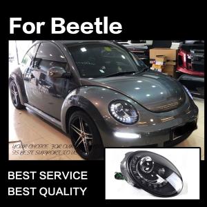 1998-2005y VW ニュービートル 前期用 LEDイカリング付ヘッドライト