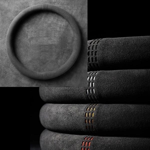 ハンドルカバー メルセデス・ベンツ AMG GT R190 車 ステアリングカバー スエード素材 高...