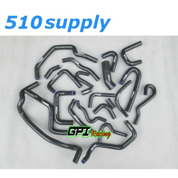 ラジエターホース KS13 シルビア KRS13 180SX ヒーターホース ブラック CA18DE...