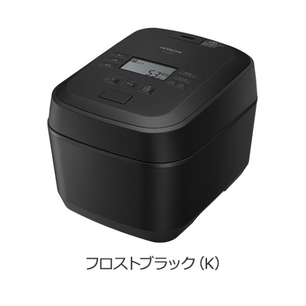日立IHジャー炊飯器　ふっくら御膳　RZ-V100JM-K　圧力＆スチーム　日本製　5.5合　RZV...