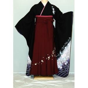 振袖袴レンタル 卒業式 超ワイドサイズ 大きいサイズ 4L 5L フルセット 卒業袴 謝恩会 正絹振袖 古典柄 黒・茶・グレー系 hf919