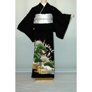 留袖レンタル ゆったりサイズ 大きいサイズ ヒップ106cm位まで 11号〜15号位迄結婚式  正絹...