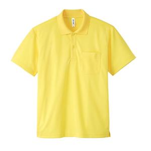 [グリマー] 半袖 4.4オンス ドライ ポロシャツ [ポケット付] 00330-AVP イエロー L (日本サイズL相当)の商品画像