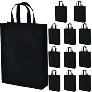 Sweet Plus 不織布 手提げ袋 バッグ ラッピング エコバッグ オフィス ショップ 厚手 縦 横 A4 12枚セット (縦型x12枚)の商品画像