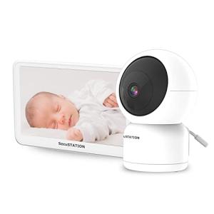 SecuSTATION ベビーモニター モニター付き 見守りカメラ 子守歌機能 